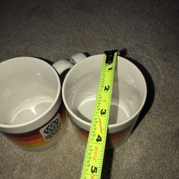 Vintage Walt Disney World Epcot Center Striped Coffee Mug Set (2) - Picture 7 of 13